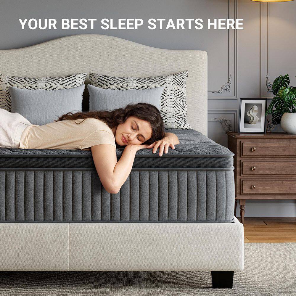 Queen Mattress Medium Firm Pillow Top - rated 4.1546 stars from 97 reviews