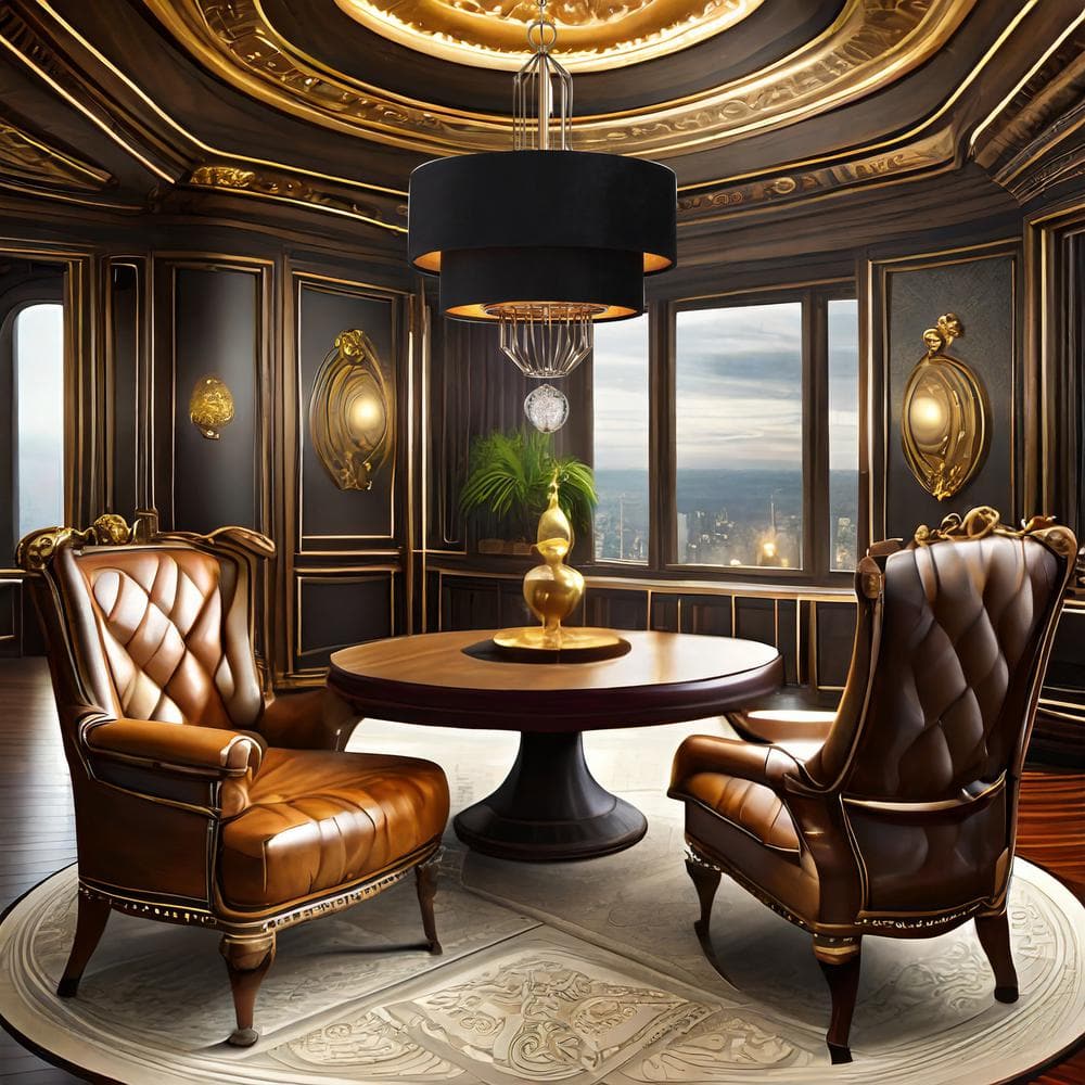 Grandeur 8-Light Aged Antique Brass Drum Chandelier