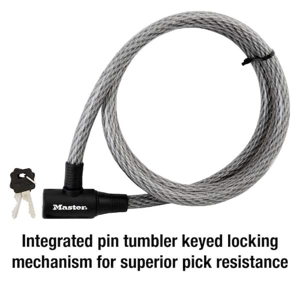 Master Lock No. 8143D Cable Lock Integrated Cables with Combination Locks -  The Lock Source