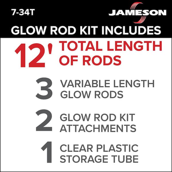 1/4 Glow Rods - Glow-in-the-Dark Sectional Push Rod