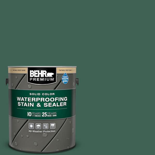 BEHR Premium 8 oz. #ST-138 Sagebrush Green Semi-Transparent Waterproofing Exterior Wood Stain and Sealer Sample