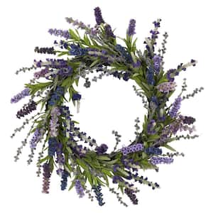 20.0 in. Artificial H Purple Lavender Wreath