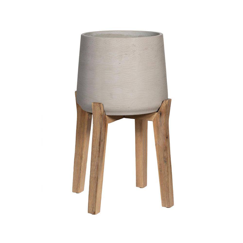 Patt (Feet High) 17.13 in H Grey Washed Color Planter- made of Fiberstone, XL price history on PriceWatchPro