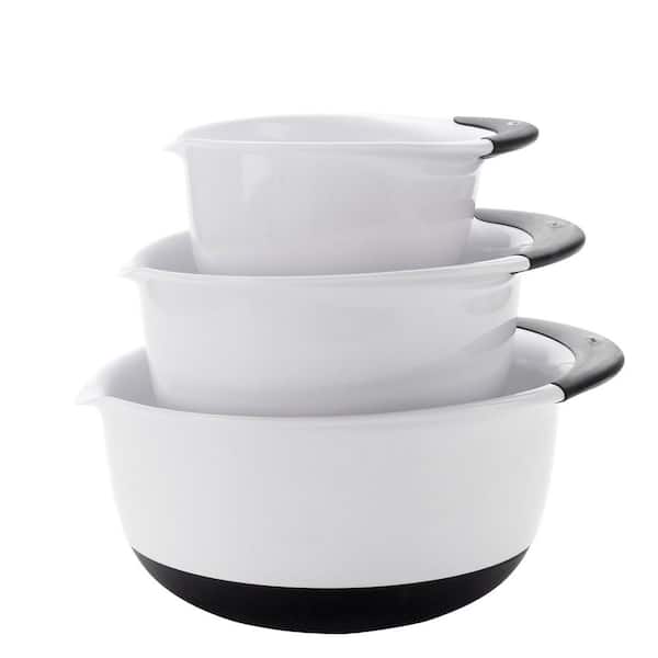 OXO Good Grips 3-Piece Mixing Bowl Set in White