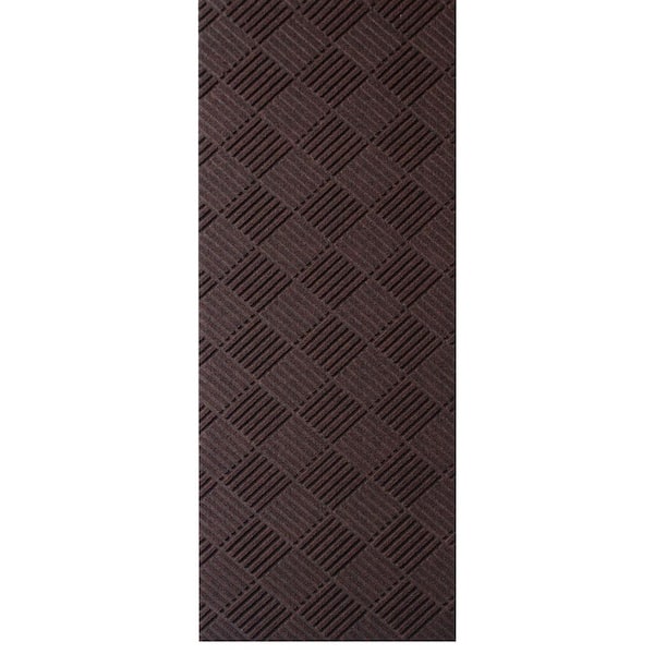 Litahome Brown Non-Slip 2 ft. x 10 ft. Indoor Custom Area Rug Runner Rug