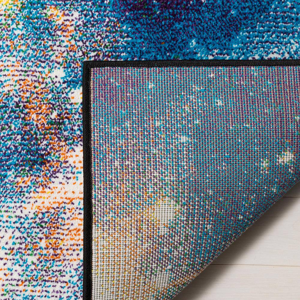 Galaxy Multicolor Abstract Synthetic Area Rug