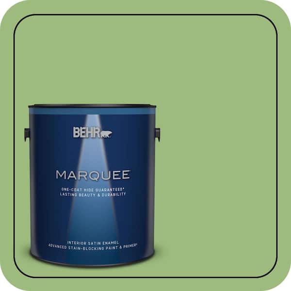 BEHR MARQUEE 1 gal. #P380-5 Gleeful Satin Enamel Interior Paint & Primer