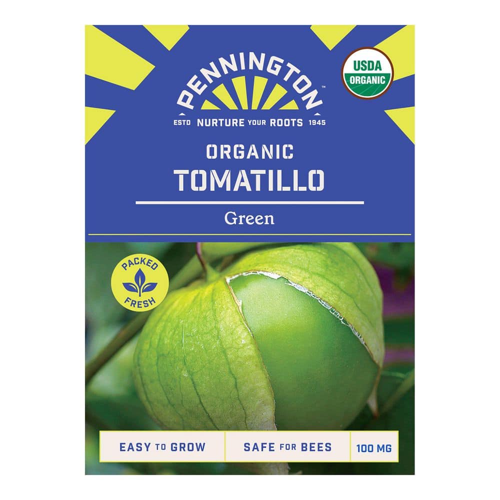 Pennington Organic Green Tomatillo Fruit Seeds 8434 The Home Depot