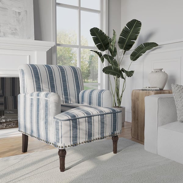 Blue gray armchair hotsell