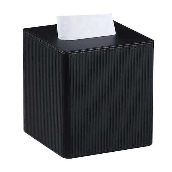 Numhew Tissue Box Cover Square with Magnetic Closure, PU Leather