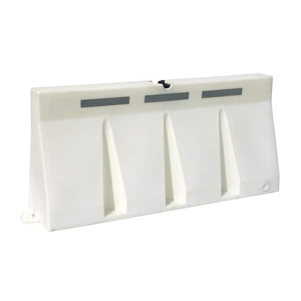 Vestil 6 ft. W White Polyethylene Traffic Barriers Strip Guardrail