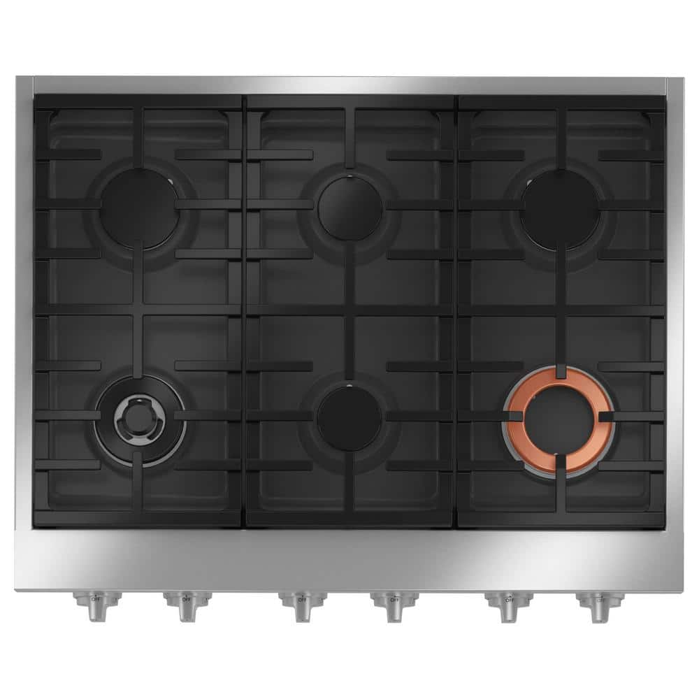 Cafe 36" Stainless Steel 6-Burner Gas Rangetop