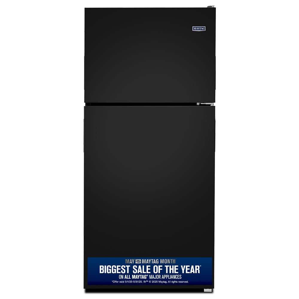 18 cu. ft. Top Freezer Refrigerator in Black