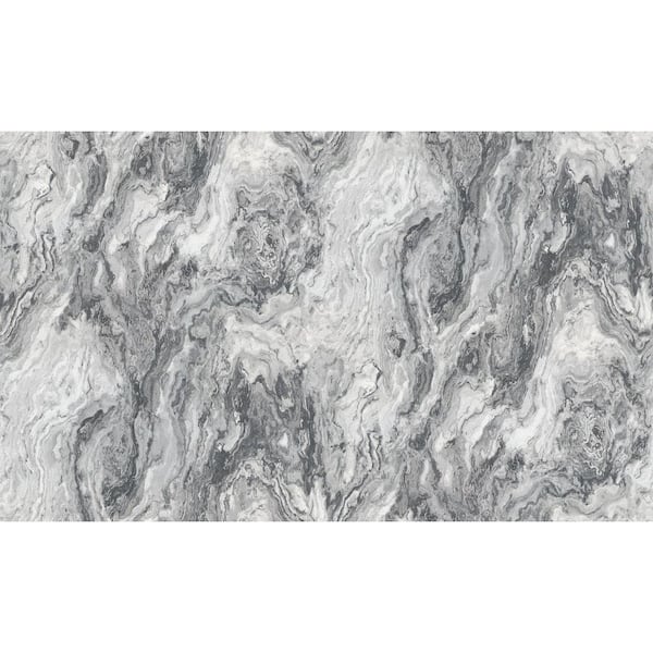 Advantage Grey Star Charcoal Marble Wallpaper