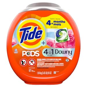 4 in 1 Downy April Fresh Scent Laundry Detergent Pods (57-Count)
