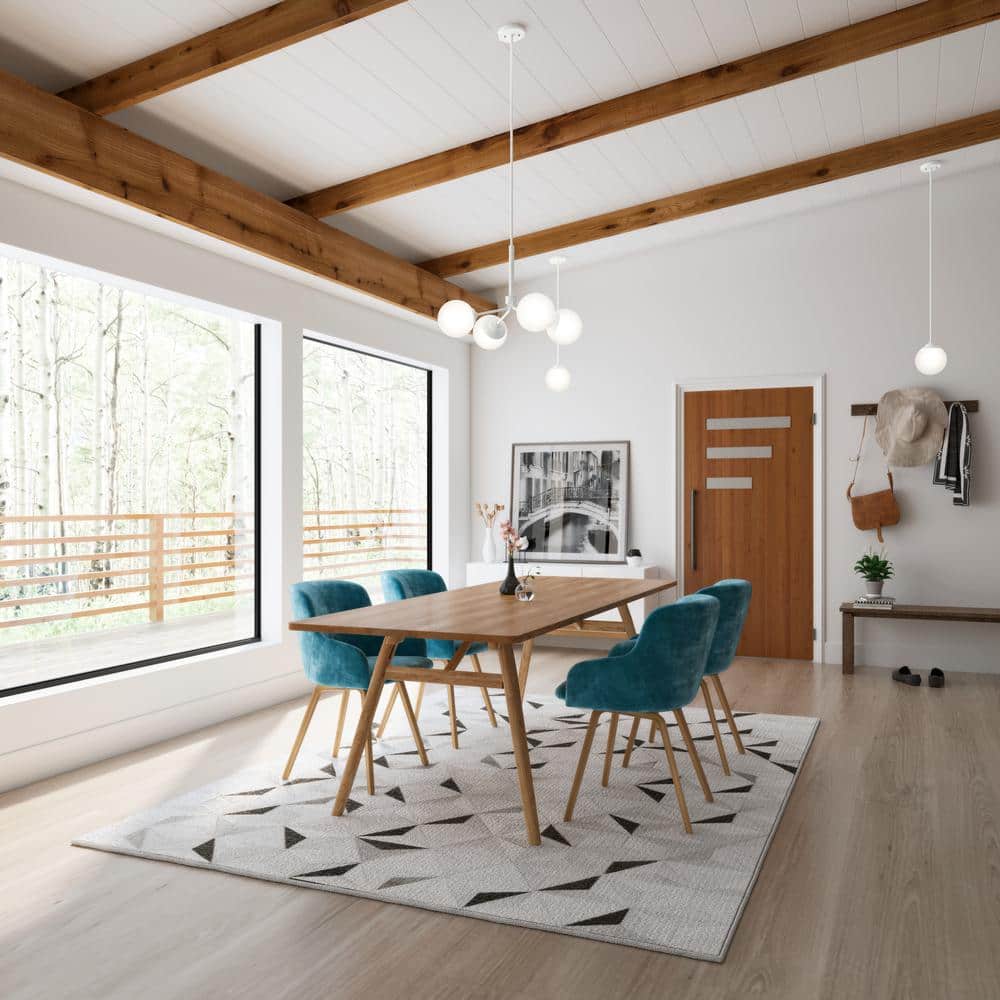 Matte White 4-Light Sputnik Chandelier with Glass Globes