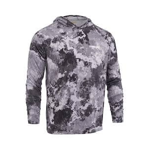 Men's Medium Veil Tac Gray Performance Long Sleeved Hoodie Shirt