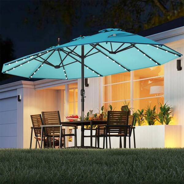 15 foot offset patio umbrella Walsunny ft Extra Large with Base, Grey / 9ft x 15ft you can choose the perfect match for your outdoor decor JEAREY 13-ft Steel Beige Crank