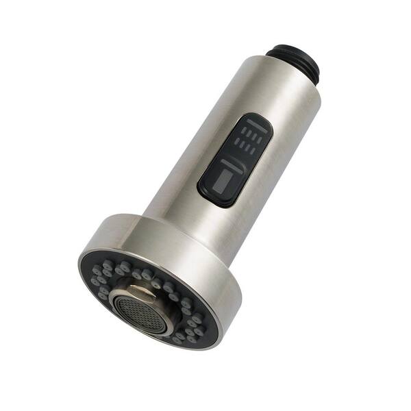 Kitchen Sink Pull-Out Spray Head Replacement - Brushed Nickel With Stream & Spray Settings