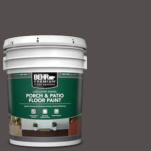 5 gal. #PPU24-02 Berry Brown Low-Lustre Enamel Interior/Exterior Porch and Patio Floor Paint