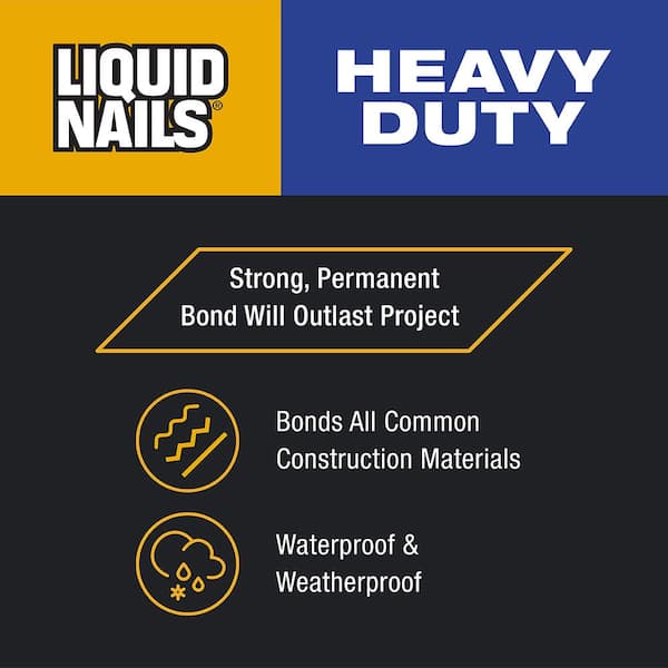 Liquid Nails - 10 oz. Heavy Duty Construction Adhesive