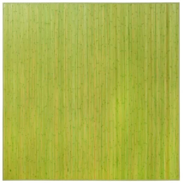 Bamboo Zhuzi Green 8 ft. x 8 ft. Square Area Rug
