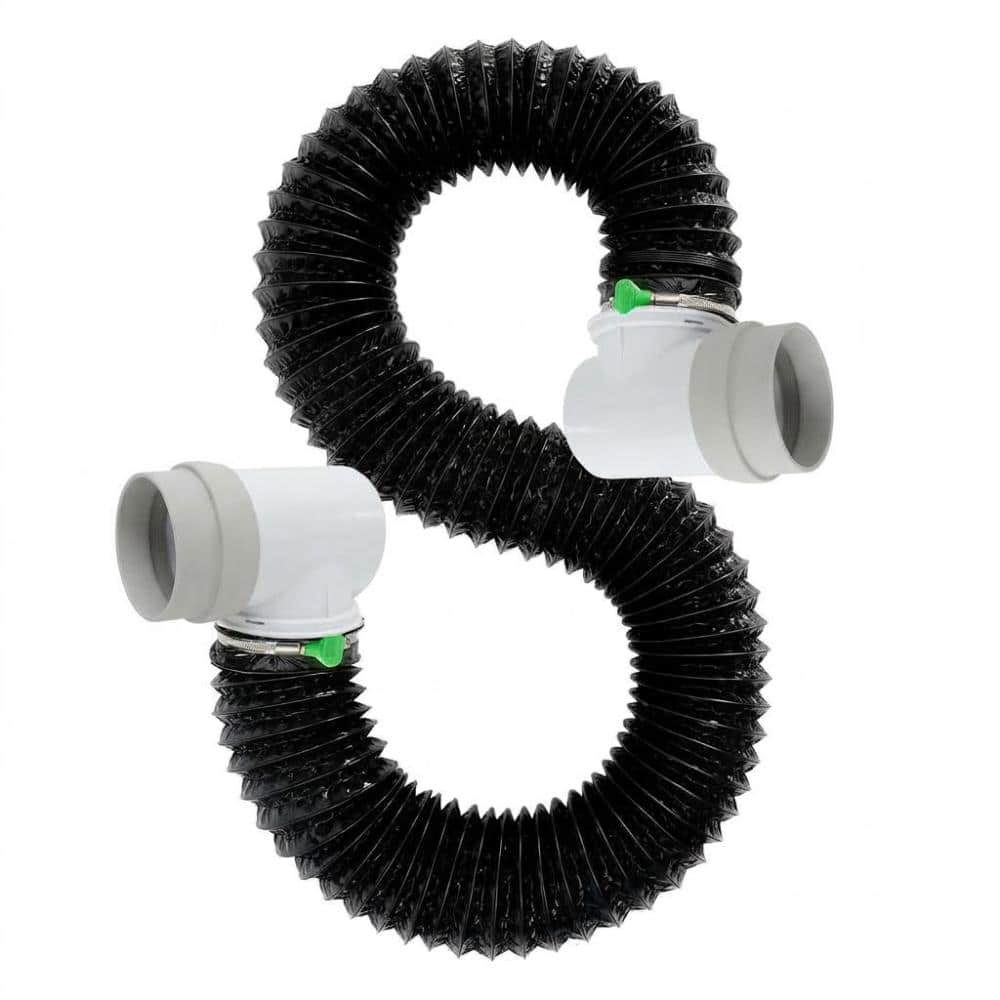 4 in. x 10 ft. Flexible Aluminum and PVC Dryer Vent Hose Connector Kit with 90-Degree Elbow price history on PriceWatchPro