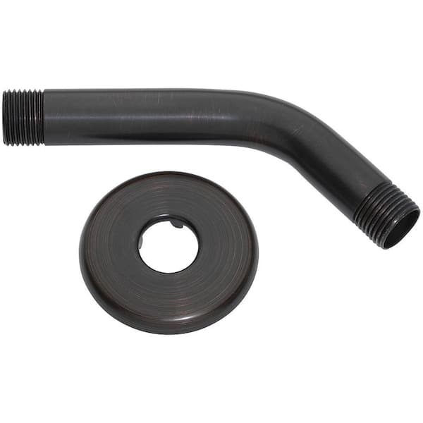 Glacier Bay 6 in. Shower Arm and Flange in Oil Rubbed Bronze