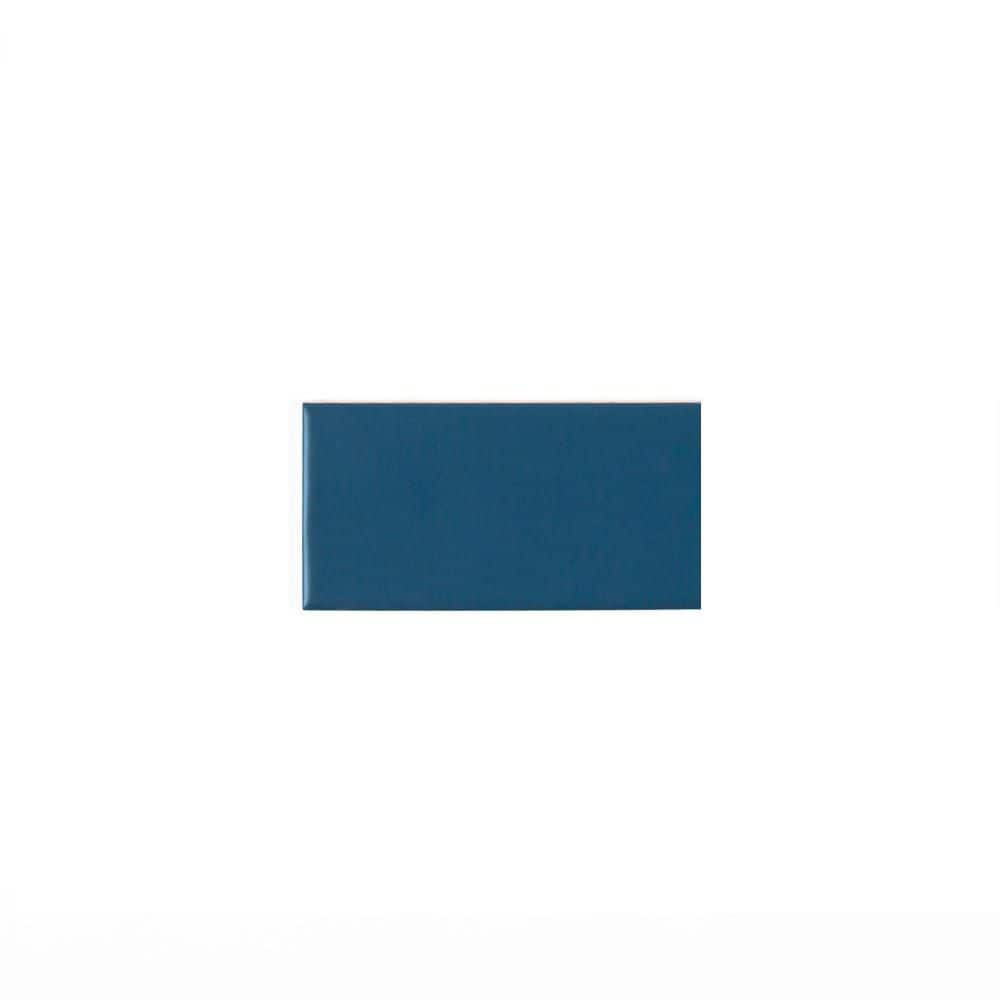 Take Home Tile Sample - Matte Blue 2.5 in. x 5 in. Ceramic Wall Tile Sample price history on PriceWatchPro