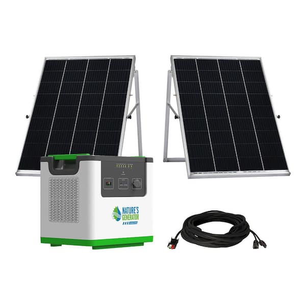 Lithium 3600-Power Add On Bundle featuring a 3600-Watt Lithium Push Button Start Power Pod and 2 100-Watt Solar Panels