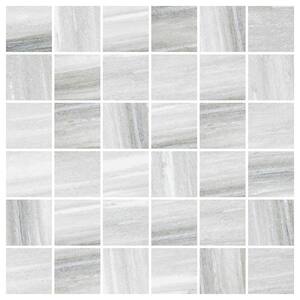 Ivy Hill Tile Jume Onyx Blue 4 in. x 0.41 in. Polished Porcelain Floor ...