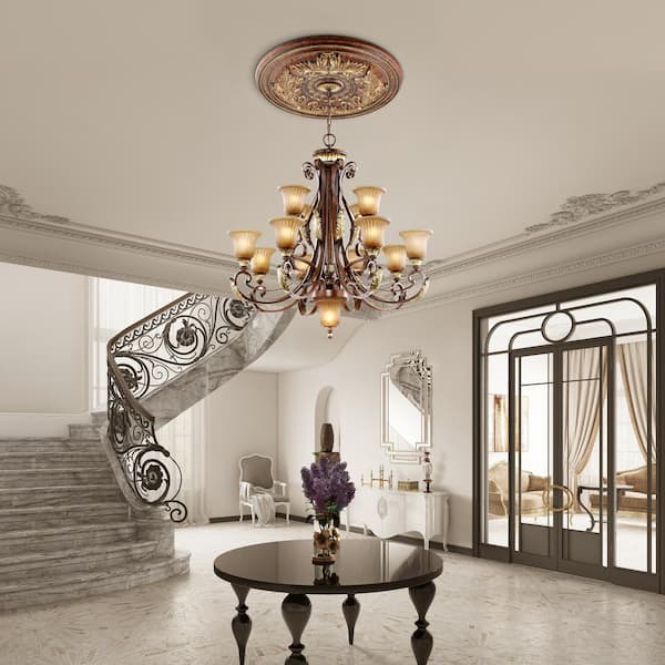 Livex Lighting Villa Verona 13 Light Verona Bronze with Aged Gold