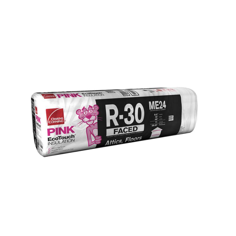 Owens Corning R 30 Kraft Faced Fiberglass Insulation 16 In X 48 In Me24 The Home Depot