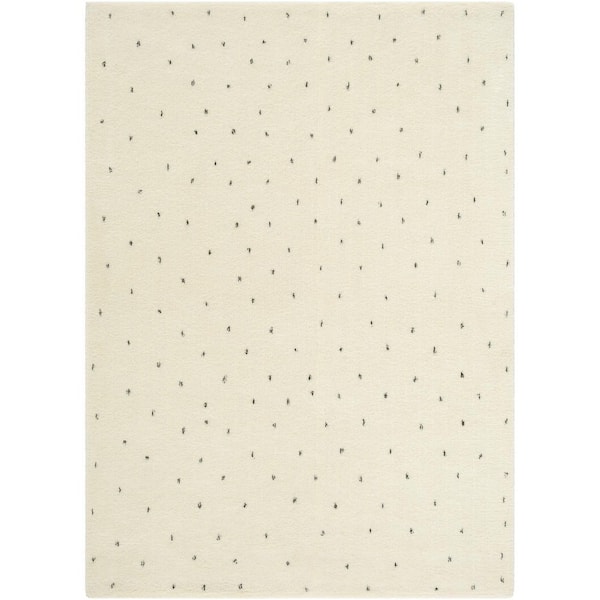 Wooly Black/Cream Global 5 ft. x 7 ft. Indoor Area Rug