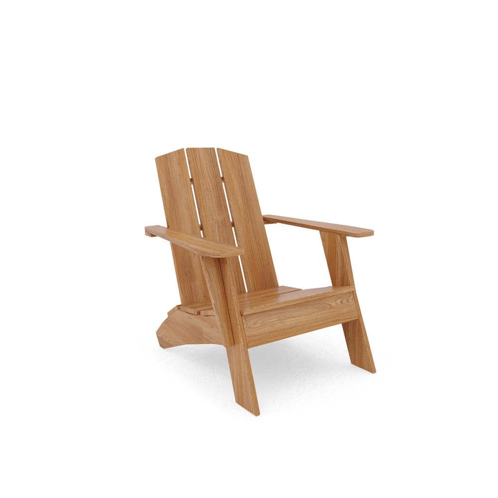 Aurele Reclining Teak Adirondack Chair CMAC2523 The Home Depot   Wood Adirondack Chairs Cmac2523 64 1000 