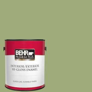 1 gal. #BIC-12 Siamese Green Hi-Gloss Enamel Interior/Exterior Paint