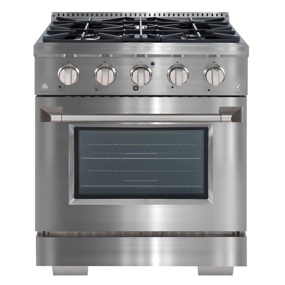 Ancona 30 in. Dual Fuel Range with Gas Stove and Electric Oven with 4