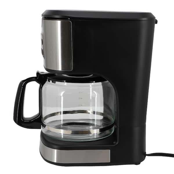 Better Chef 12-Cup Programmable Coffee Maker with Stainless Steel Accents - Black