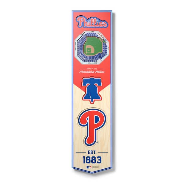 YouTheFan MLB Philadelphia Phillies Wooden 8 in. x 32 in. 3D Stadium  Banner-Citizens Bank Park 0952558 - The Home Depot