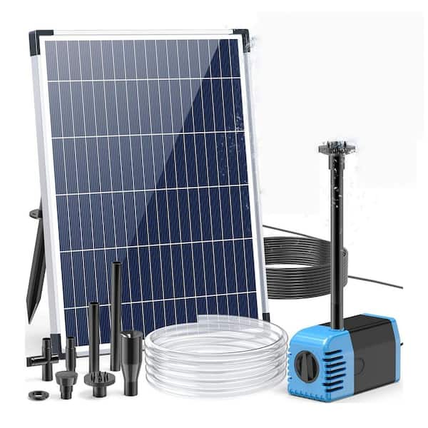 12W 160GPH Flow Rate Solar Water Fountain Pump Adjustable Flow for Outdoor Fountain Pond Fish Tank Garden Pool Features