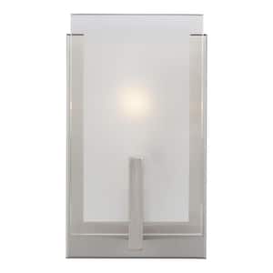 Syll 1-Light Brushed Nickel Wall Sconce