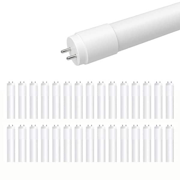 32-Watt 4 ft. T8 G13 Type A Plug and Play High Output Linear LED Tube Light Bulb, Daylight Deluxe 6500K (30-Pack)