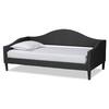 Baxton Studio Milligan Charcoal and Dark Brown Full Daybed 203-12564-HD