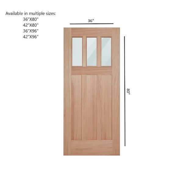 ETO DOORS Rancho 36 in. x 80 in. Craftsman Universal Handing 3