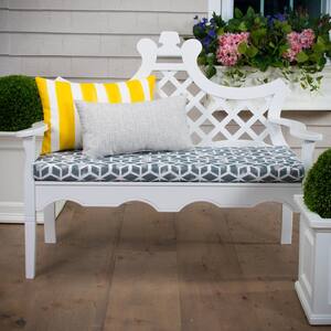 Cubed - Grey Rectangular Bench/Porch Swing Cushion