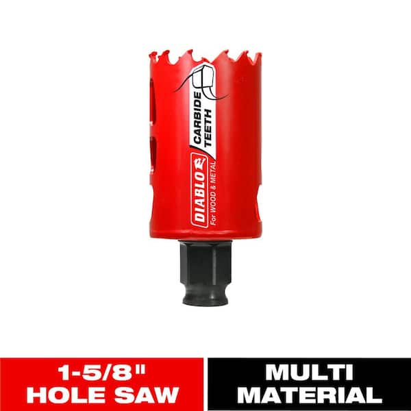 1-5/8 in. Carbide Hole Saw with 2-3/8 in. Cutting Depth