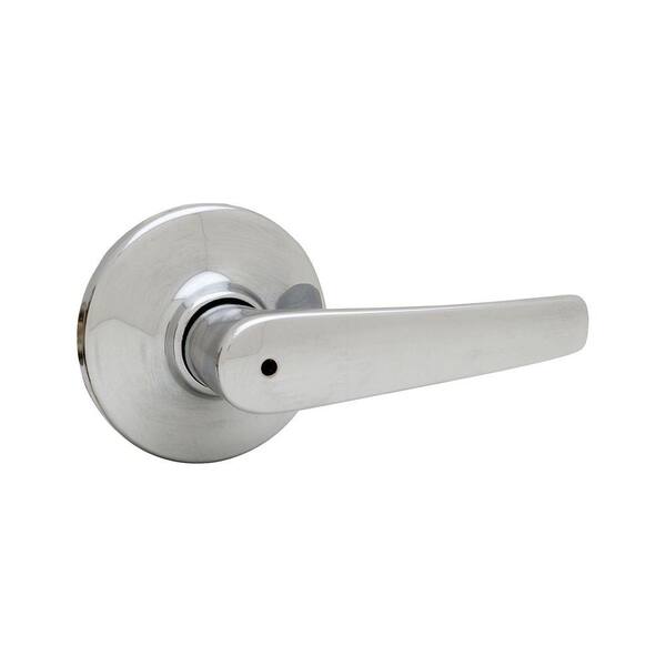 Kwikset Delta Polished Chrome Privacy Bed/Bath Door Lever 300DL 26
