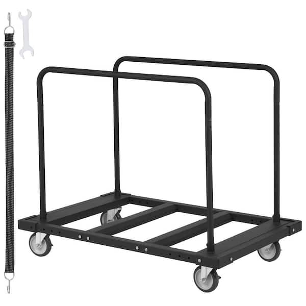 Heavy-Duty Drywall Sheet Cart with 45 in. x 29 in. Deck and 5 in. Swivel Wheels Panel Dolly Cart 1800 lbs. for Garage