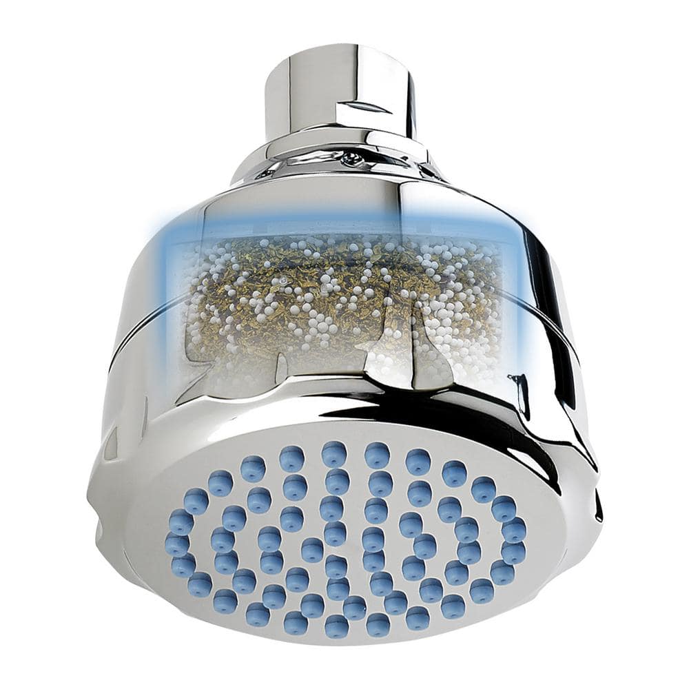 Pulse Chrome Wall Mounted Showerhead with Filter