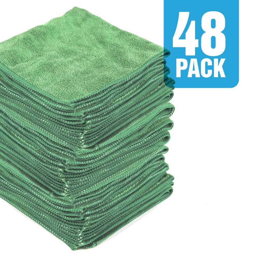 Zwipes 12 in. x 16 in. Multi-Colored Microfiber Cleaning Cloths